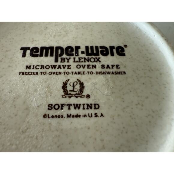 Temper-Ware By Lenox Softwind Salt Gravy Dish Made In USA - Picture 7 of 8